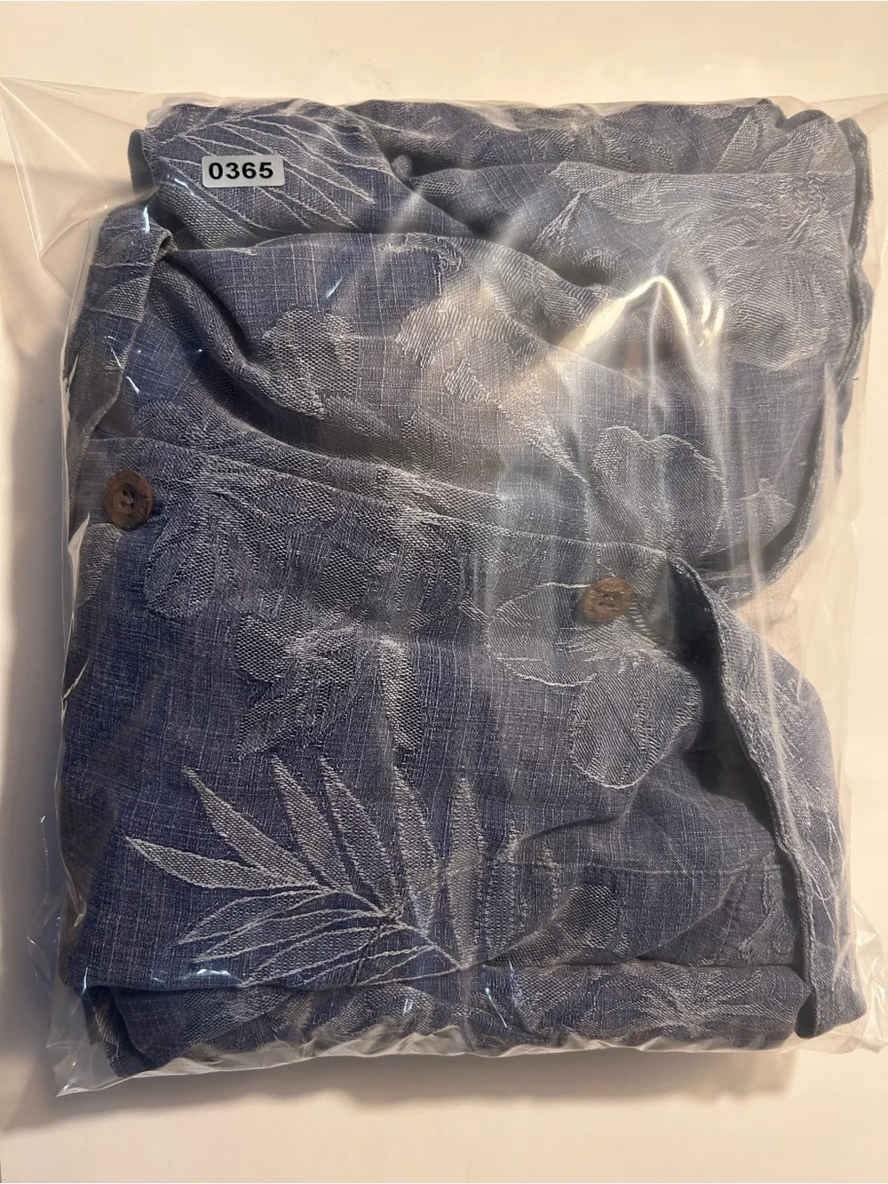 Disney by Tommy Bahama Blue Floral Short-Sleeve Button-Down Shirt